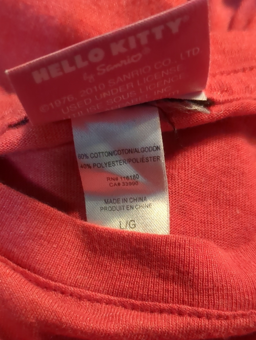 Hello Kitty Red Tee - L - Picture 5 of 5